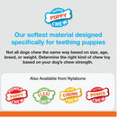 Nylabone Just for Puppies Teething Chew Classic Bone, Chicken Flavor, Medium Wolf