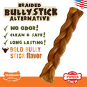 Nylabone Power Chew Braided Bully Stick Alternative Chew Toy for Dogs