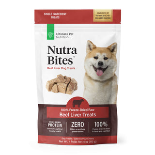 Ultimate Pet Nutrition Nutra Bites Freeze Dried Beef Liver Treats (4 oz)