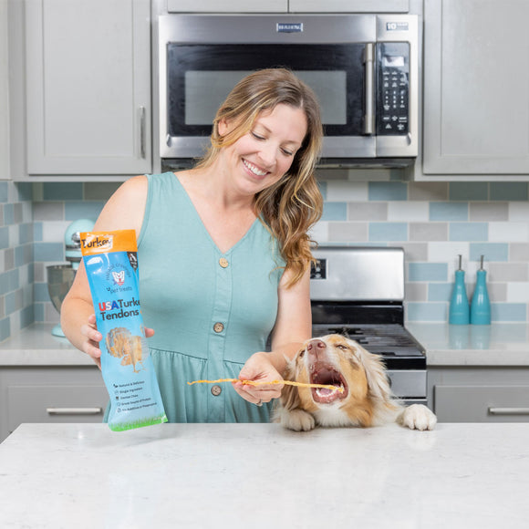 Natural Cravings USA Turkey Tendons Chew for Dogs & Cats