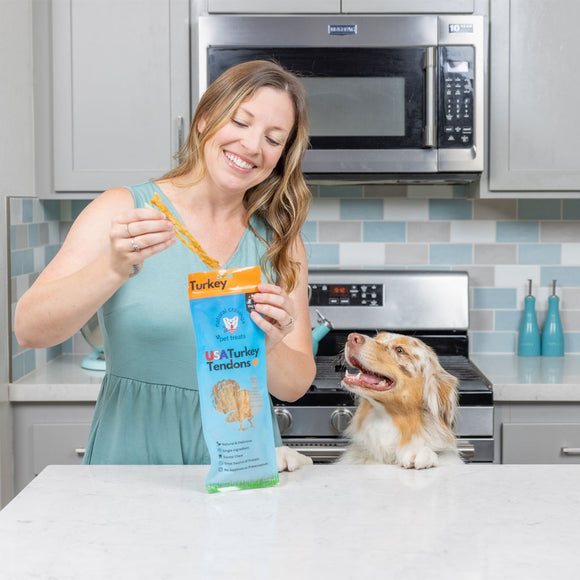 Natural Cravings USA Turkey Tendons Chew for Dogs & Cats