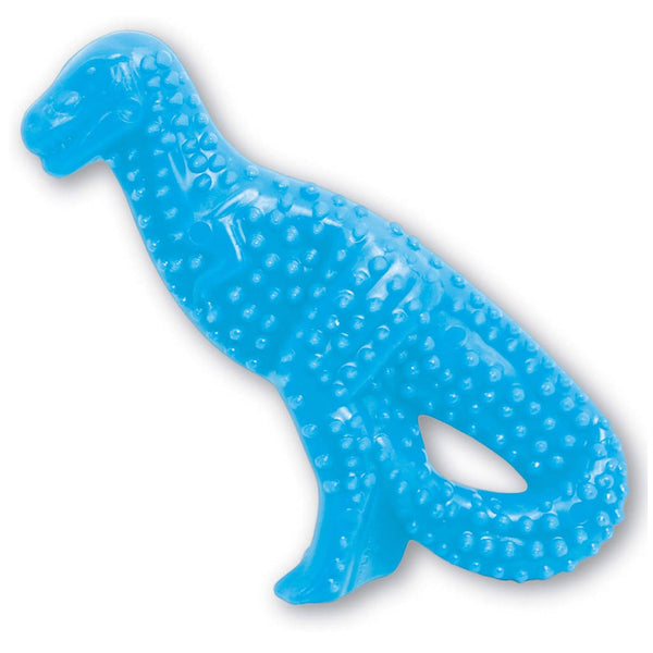 Nylabone Puppy Dental Dinosaur Chew Toy for Teething Puppies Chicken Flavor