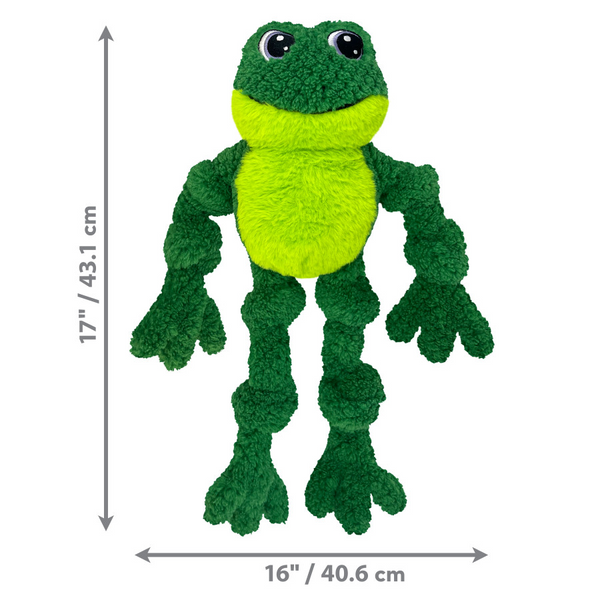 Kong Knots Frog Squeaky Plush Toy For Dogs (Large/X-Large)