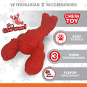 Nylabone Power Chew Lobster Dog Toy, Red