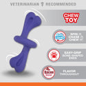 Nylabone Power Chew Rolling Dog Toy, Blue