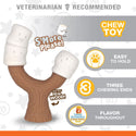 Nylabone Strong Toasted Marshmallow Stick & Peanut Butter Flavor Tough Dog Chew Toy,