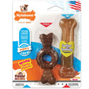 Nylabone Just for Puppies Teething Chew Ring Flavor Medley Dog Bone, X-Small/Petite, 2 count