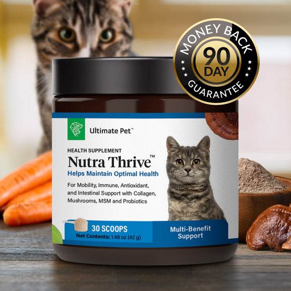 Ultimate Pet Nutrition Nutra Thrive Nutritional Supplements for Cats, 1.48-oz