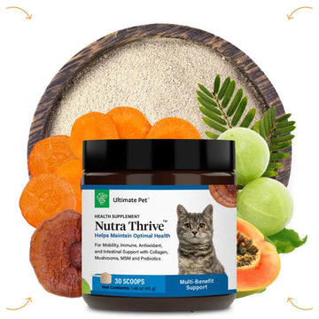Ultimate Pet Nutrition Nutra Thrive Nutritional Supplements for Cats, 1.48-oz - 0