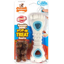 Nylabone Power Chew Chicken Flavored Knuckle Bone & Pop-In Treat Toy Combo Dog Chew Toy, Medium