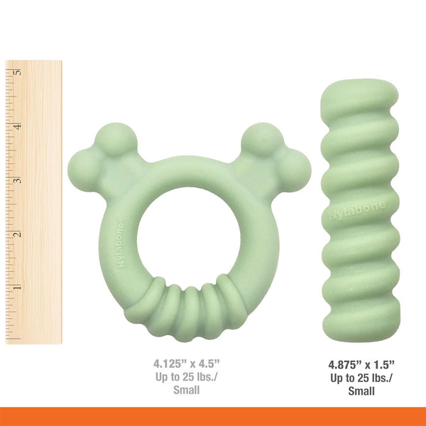 Nylabone Sensory Material Puppy Teething Ring Chicken Flavor