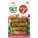 Nylabone Healthy Edibles Natural Dog Chews Long Lasting Turkey & Apple Treats for Dogs, Regular