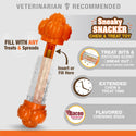 Nylabone Sneaky Snacker Bacon Flavor Dog Treat Toy, Orange