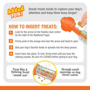 Nylabone Sneaky Snacker Bacon Flavor Dog Treat Toy, Orange