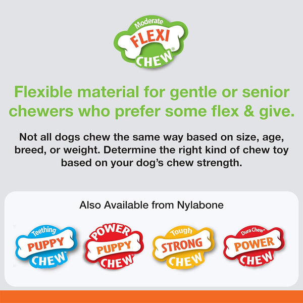 Nylabone Healthy Edibles and Flexi Chew Value Pack, Chicken & Bacon Flavor