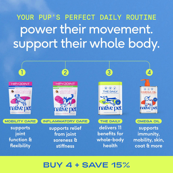 Native Pet Hip & Joint Inflammatory Care for Dogs - Dog Joint & Hip Supplements 8