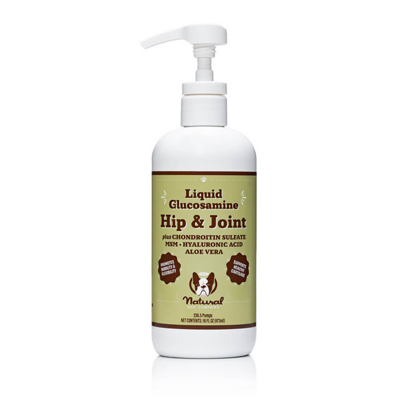 Natural Dog Company Liquid Glucosamine Hip & Joint Liquid Supplement (16 oz)