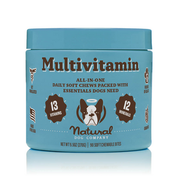 Natural Dog Company Multivitamin All-In-One Soft Chews for Dogs (90 Chews)