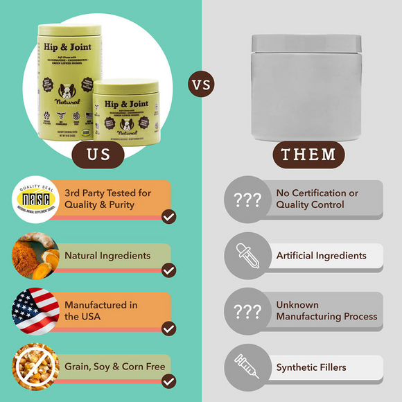 Natural Dog Company Hip & Joint Soft Chews for Dogs (90 Chews)