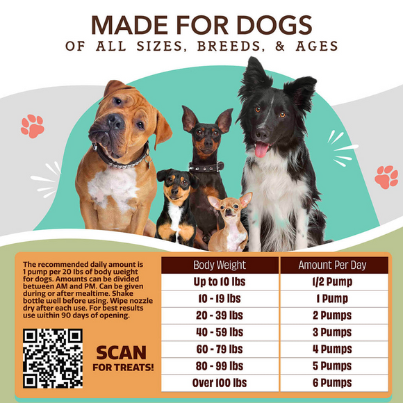 Natural Dog Company Liquid Glucosamine Hip & Joint Liquid Supplement (16 oz)