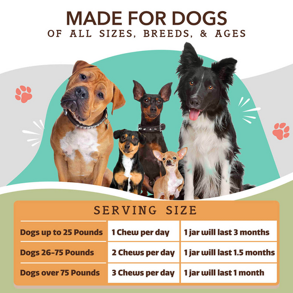 Natural Dog Company Hip & Joint Soft Chews for Dogs (90 Chews)