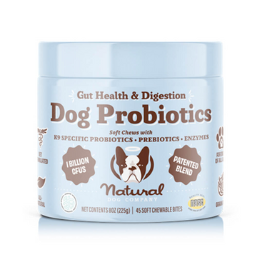 Natural Dog Company Gut Health & Digestion Dog Probiotics (45 Soft Chews)