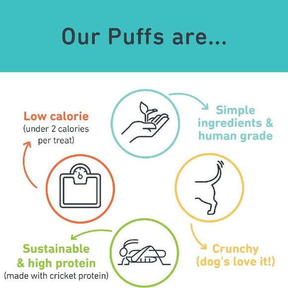 Jiminy's Nooch Puffs Dog Training Treats For Dog (4.2 oz)