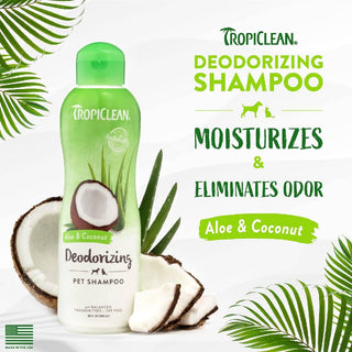 Tropiclean Aloe Moist Deodorizing Shampoo for Pets (20 oz)