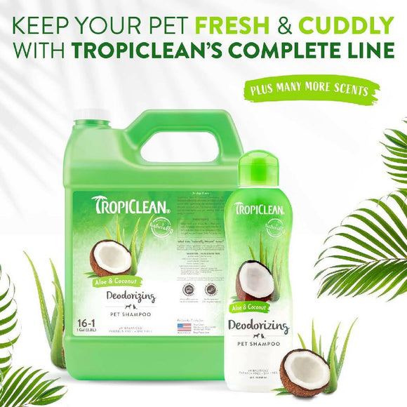 Tropiclean Aloe Moist Deodorizing Shampoo for Pets (20 oz)
