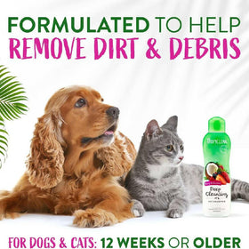 Tropiclean Coconut & Berry Deep Cleansing Shampoo For Pets (20 oz)