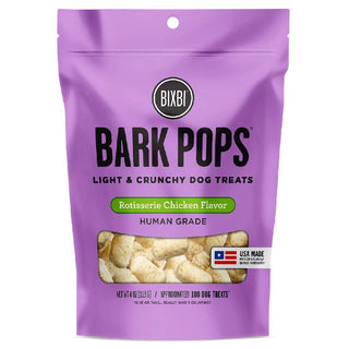 Bixbi Bark Pops Light & Crunchy Rotisserie Chicken Treats for Dogs (4 oz)