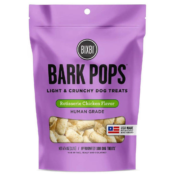 Bixbi Bark Pops Light & Crunchy Rotisserie Chicken Treats for Dogs (4 oz)