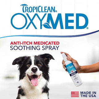 Tropiclean Oxy-Med Anti Itch Spray For Dogs & Cats (8 oz)