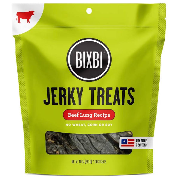 Bixbi Original Beef Lung Jerky Recipe Treats for Dogs (10 oz)