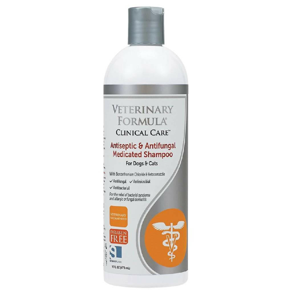 Veterinary Formula Clinical Care Antiseptic & Antifungal Medicated Shampoo For Dogs & Cats (16 oz)