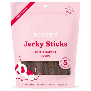 Bocce's Bakery Beef & Carrot Jerky Sticks For Dogs (4 oz)