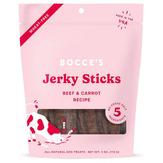Bocce's Bakery Beef & Carrot Jerky Sticks For Dogs (4 oz)