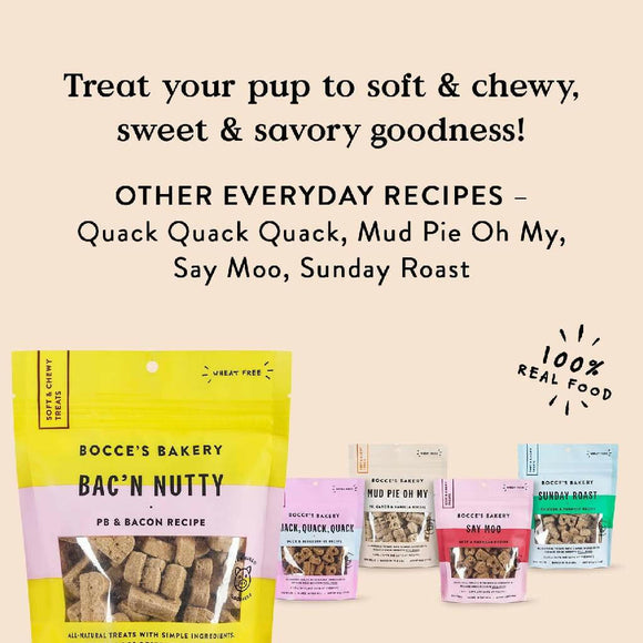 Bocce's Bakery Bac'N Nutty Crunchy Biscuits For Dogs (6 oz)