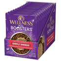 Wellness Bowl Boosters Simply Shreds Chicken, Salmon & Pumpkin Grain-Free Dog Food Topper (2.8 oz x 12 pouches)