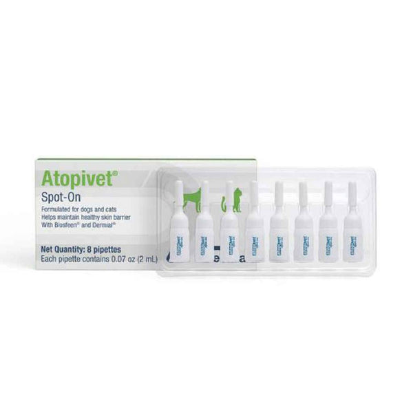 Atopivet Spot-On Healthy Skin for Dogs and Cats (8 pipettes)