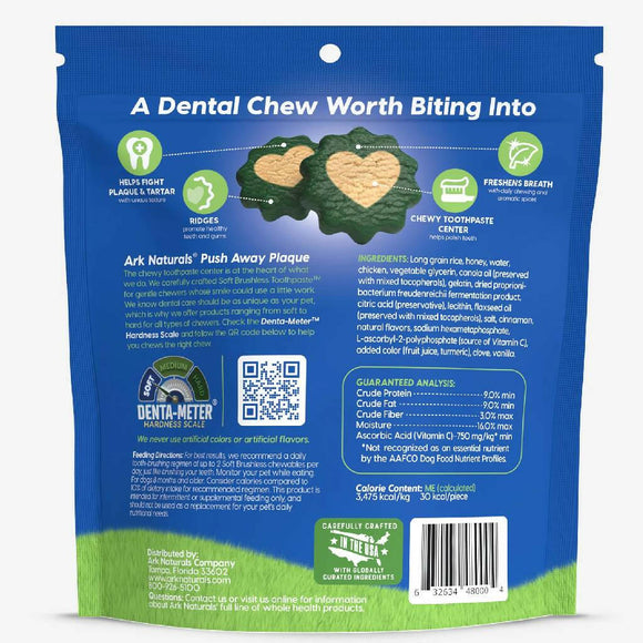 Ark Naturals 4-in-1 Soft Brushless Toothpaste Dental Chews for Small Dogs (12 oz)