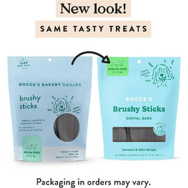 Bocce's Bakery Brushy Sticks Dental Bars for Medium Dogs (13 oz)