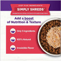 Wellness Bowl Boosters Simply Shreds Chicken, Salmon & Pumpkin Grain-Free Dog Food Topper (2.8 oz x 12 pouches)