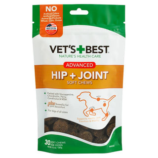 Vet's Best Hip + Joint Advanced Soft Chew Supplement For Dogs (30 Soft Chews)
