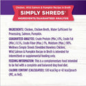 Wellness Bowl Boosters Simply Shreds Chicken, Salmon & Pumpkin Grain-Free Dog Food Topper (2.8 oz x 12 pouches)