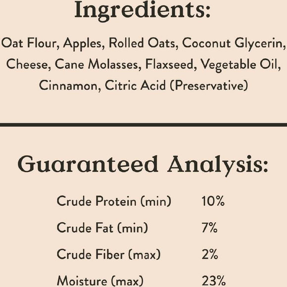 Bocce's Bakery Fireside Apple Pie Soft & Chewy Treats For Dogs (6 oz)