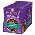 Wellness Bowl Boosters Simply Shreds Tuna, Beef & Carrots Grain-Free Dog Food Topper (2.8 oz x 12 pouches)