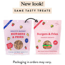 Bocce's Bakery Burgers & Fries Crunchy Biscuits Dog Treats (5 oz)