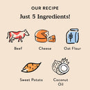 Bocce's Bakery Burgers & Fries Crunchy Biscuits Dog Treats (5 oz)