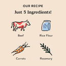 Bocce's Bakery Beef & Carrot Jerky Sticks For Dogs (4 oz)